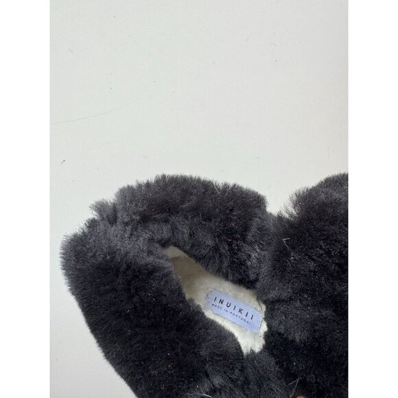 NWOB INUIKII Endurance Trekking Black Leather Shearling Winter Boots, Size 36 - Picture 3 of 16